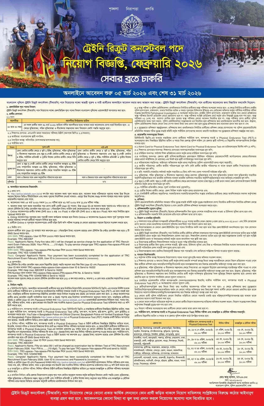 BD Police Job Circular 2026